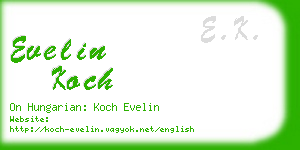 evelin koch business card